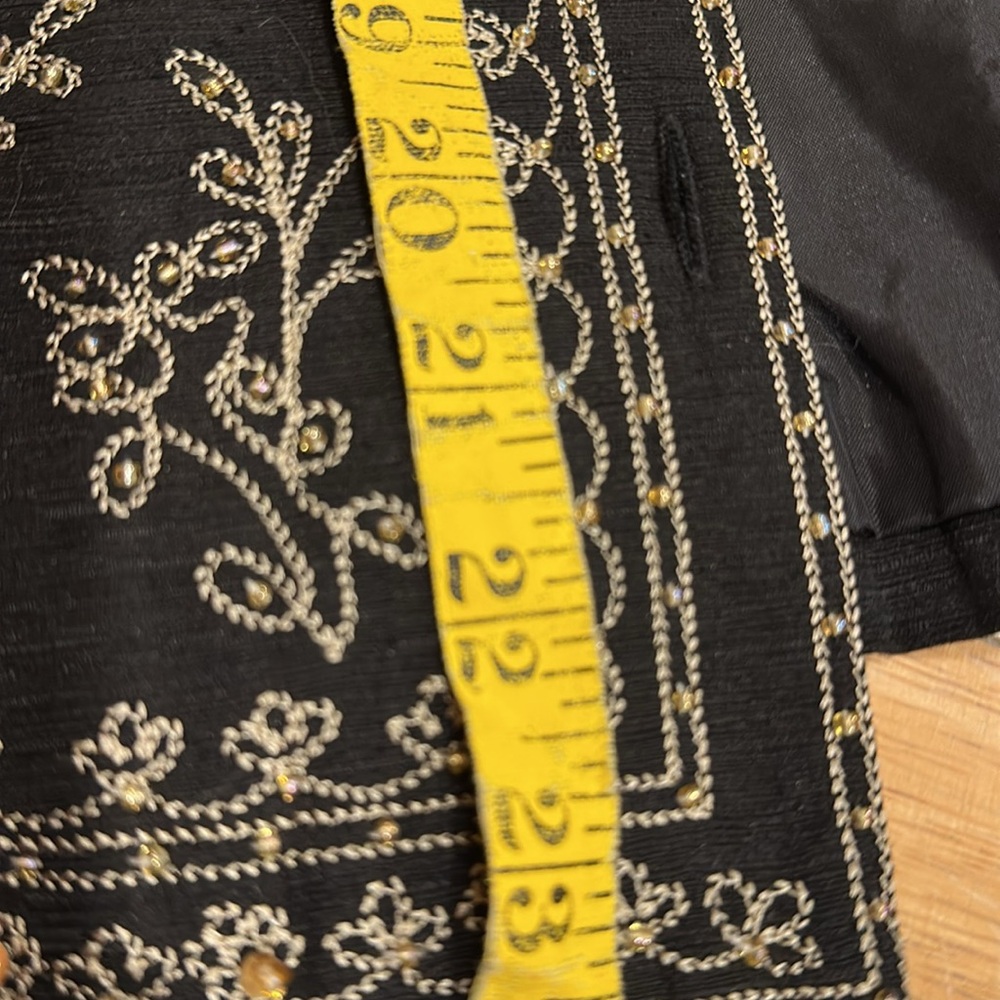 Misses large petite black silk lined jacket - Picture 9 of 11